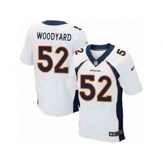 Nike Denver Broncos 52 Wesley Woodyard White Elite NFL Jersey